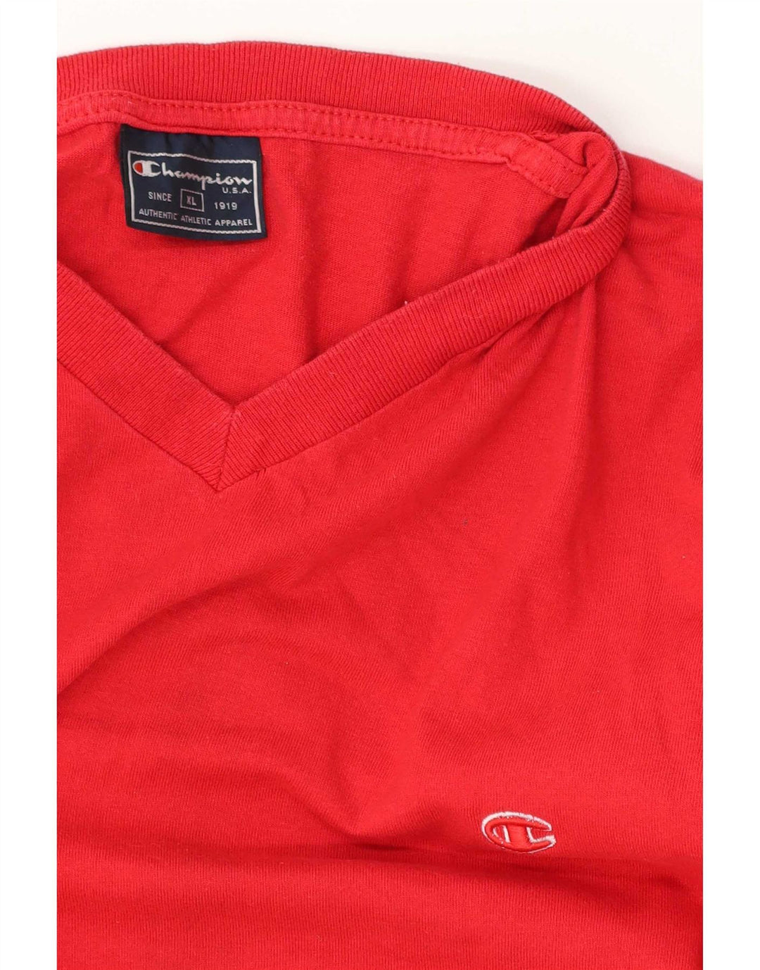 Champion Mens T-Shirt Top XL Red