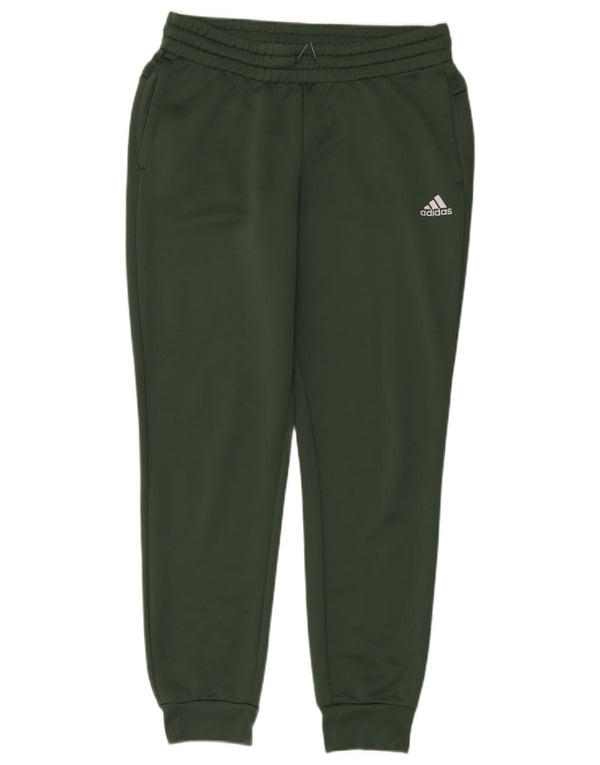 Adidas Mens Tracksuit Trousers Joggers UK 12/14 Medium Green Polyester