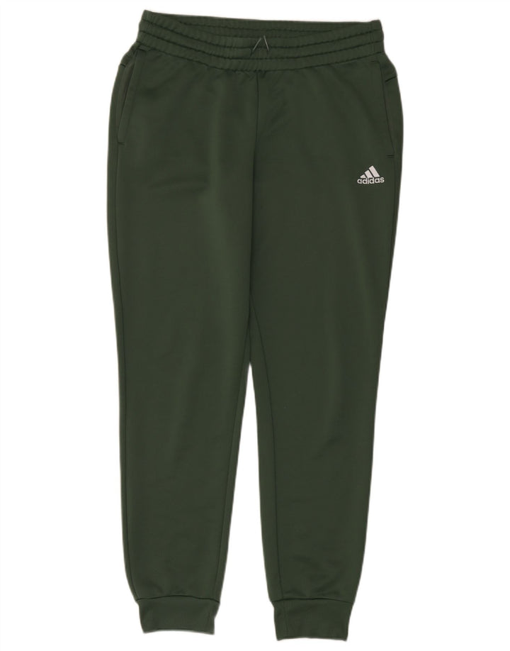 Adidas Mens Tracksuit Trousers Joggers UK 12/14 Medium Green Polyester