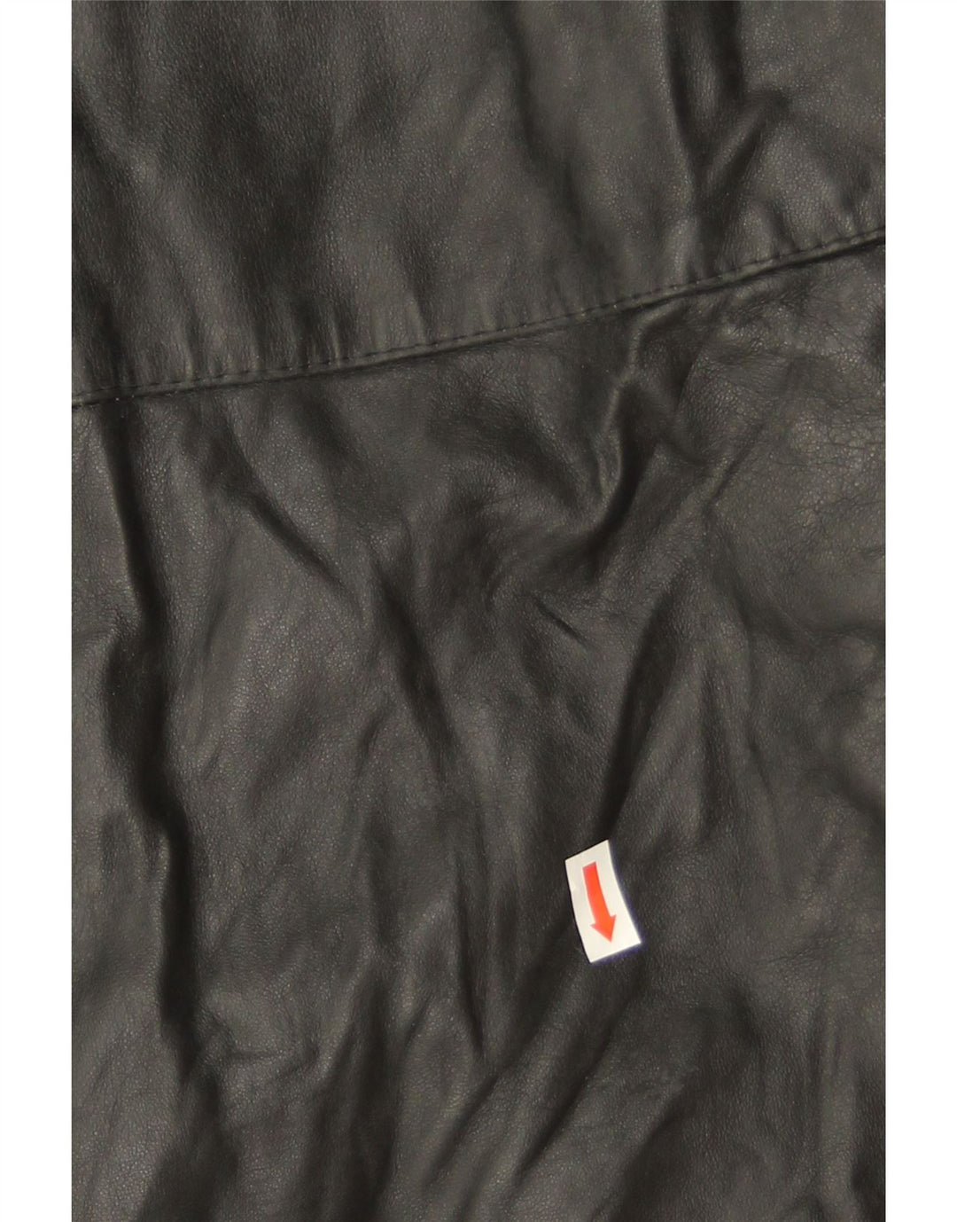 Vintage Womens Oversized Leather Coat IT 46 Large Black Leather