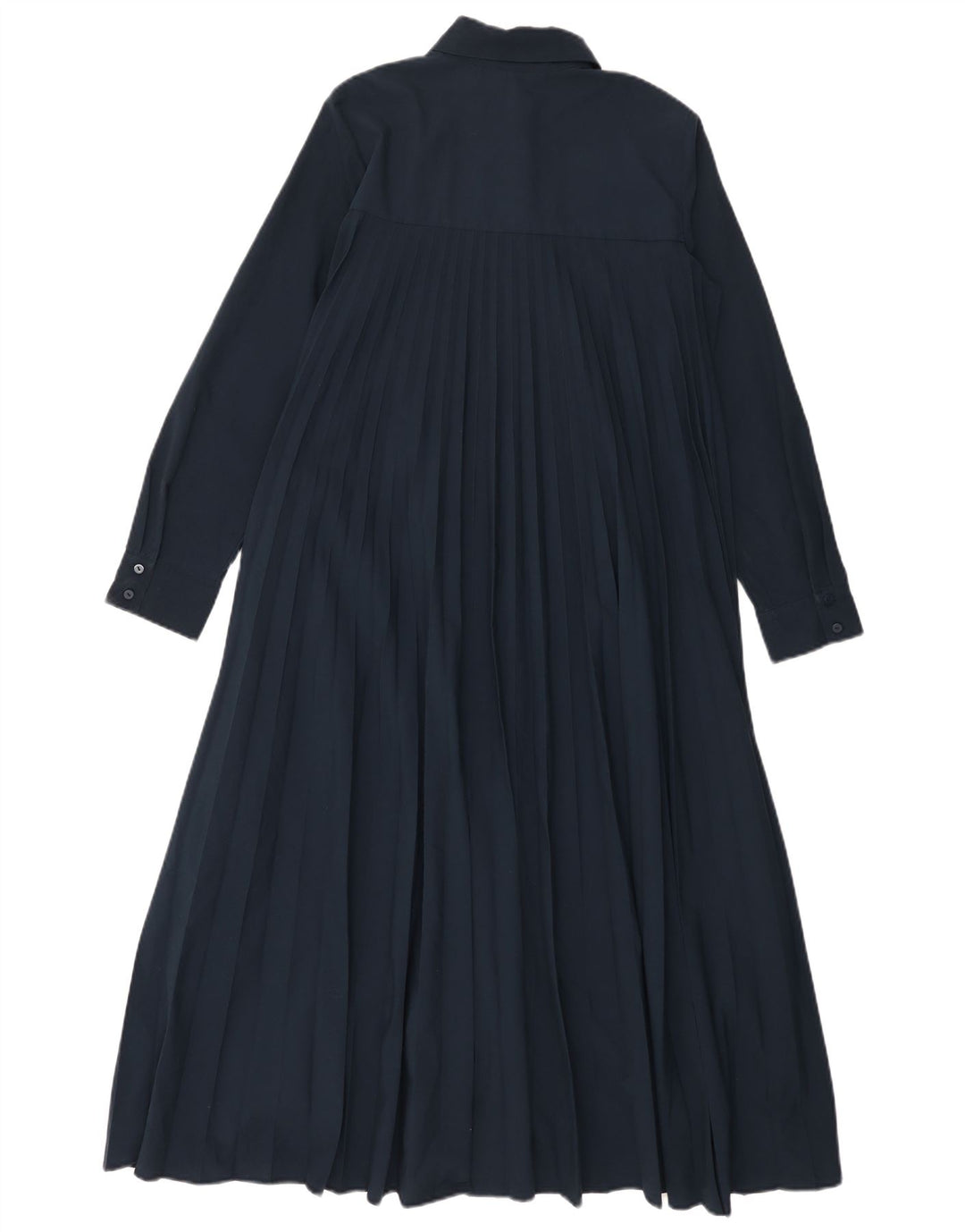 Zara Womens Oversized Shirt Dress UK 6 XS Navy Blue Polyester