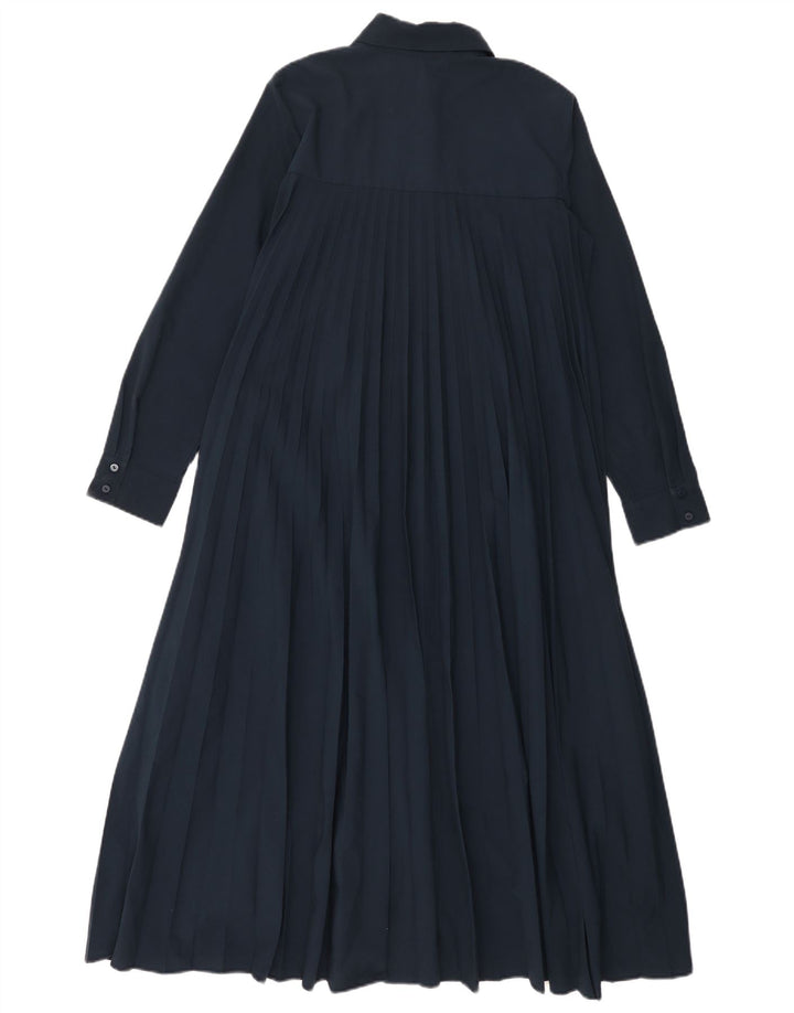 Zara Womens Oversized Shirt Dress UK 6 XS Navy Blue Polyester