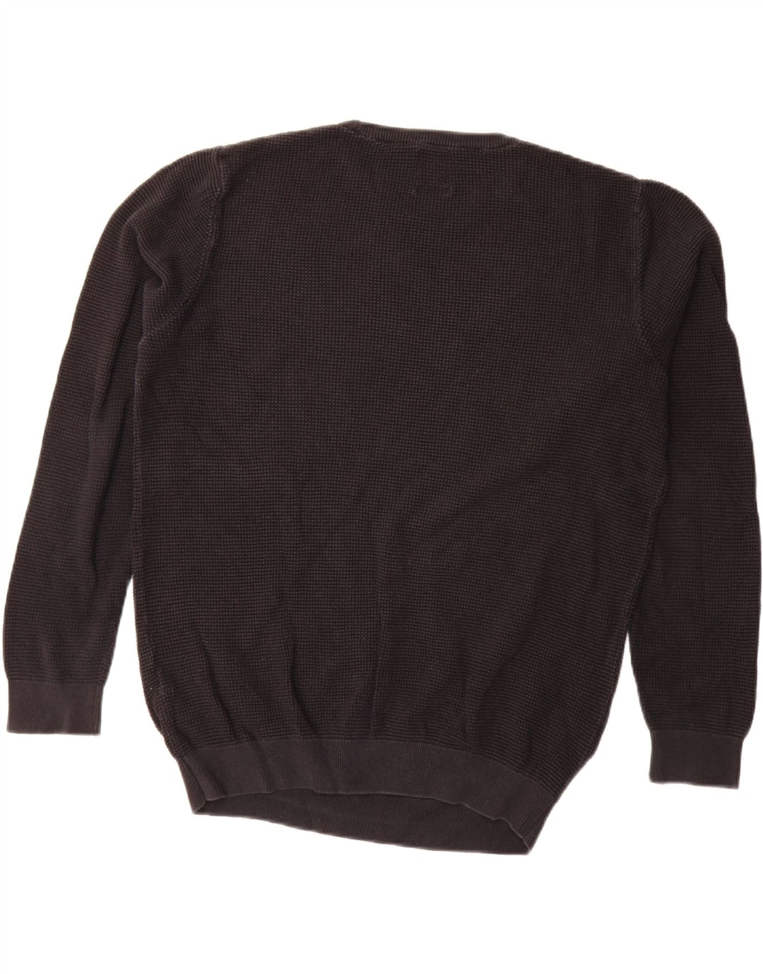 ZARA Mens Crew Neck Jumper Sweater Medium Black Cotton