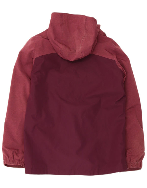Berghaus Girls Hooded Windbreaker Coat 12-13 Years Burgundy Colourblock