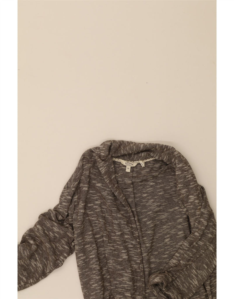 FAT FACE Womens 3/4 Sleeve Open Cardigan Sweater UK 10 Small Grey Flecked Vintage Fat Face and Second-Hand Fat Face from Messina Hembry 