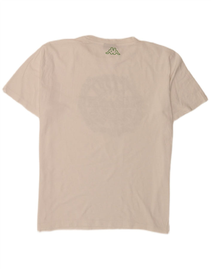 Kappa Mens Graphic T-Shirt Top XL White