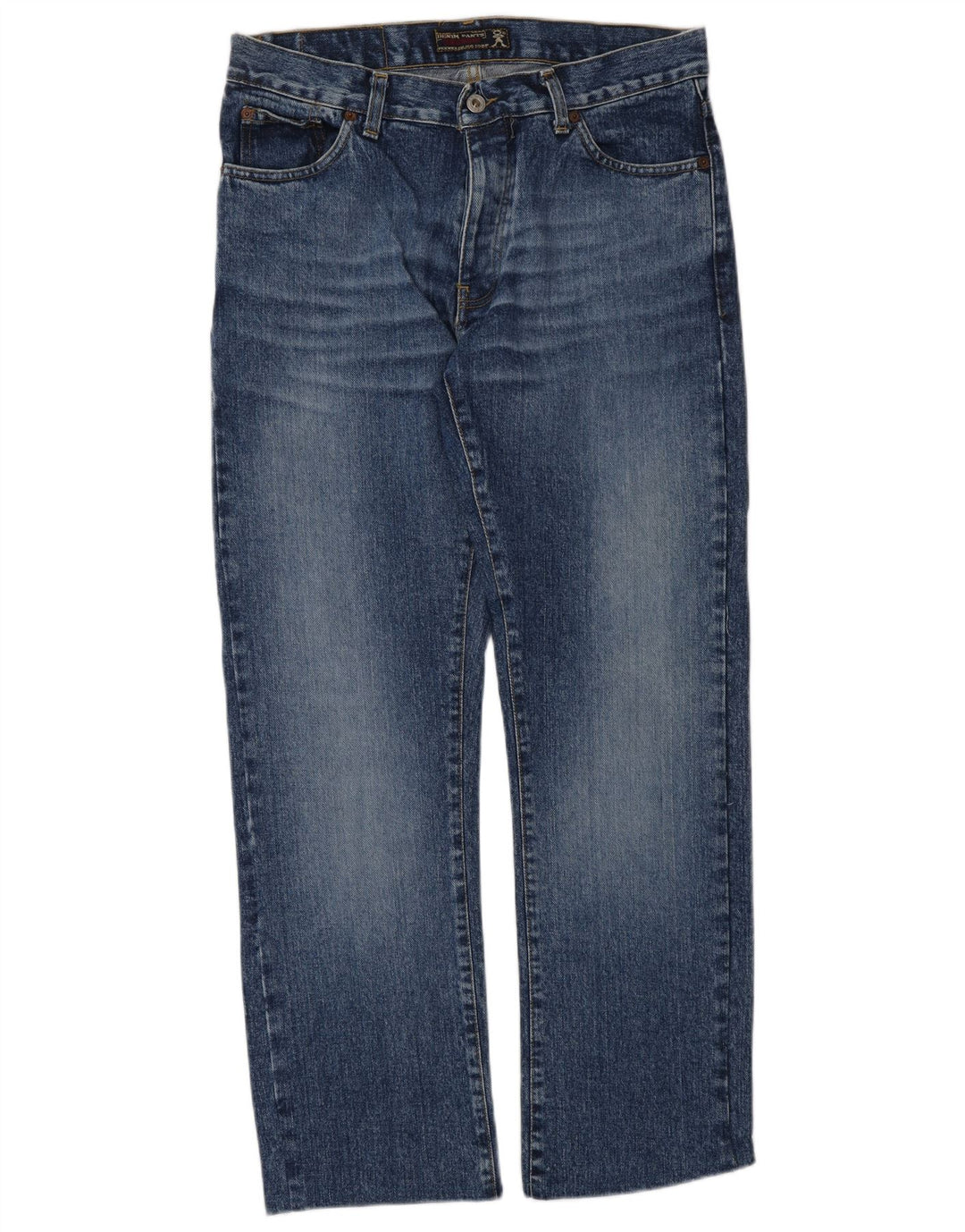 PICKWICK Mens Straight Jeans W33 L30 Blue Cotton