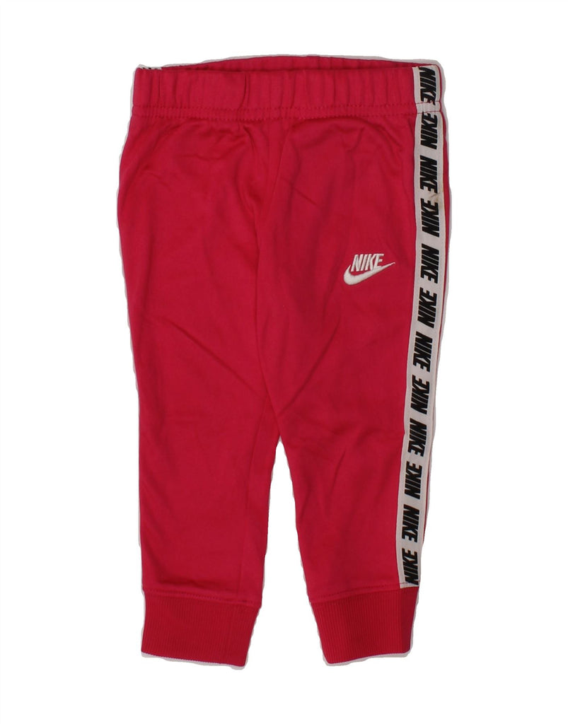 NIKE Baby Boys Tracksuit Trousers 12-18 Months Pink Polyester | Vintage Nike | Thrift | Second-Hand Nike | Used Clothing | Messina Hembry 