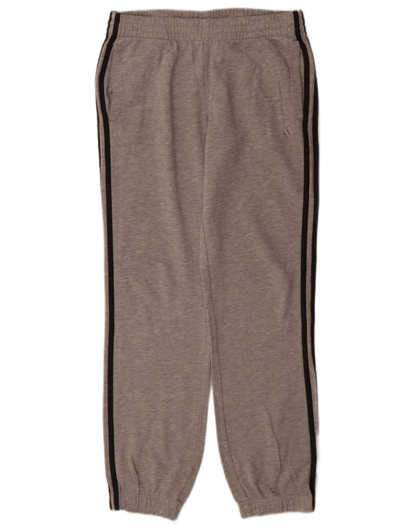 Adidas Boys Tracksuit Trousers Joggers 15-16 Years Grey Cotton