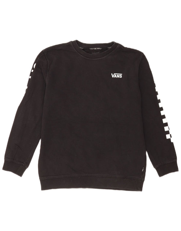 Vans Womens Graphic Sweatshirt Jumper UK 18 XL Black Cotton