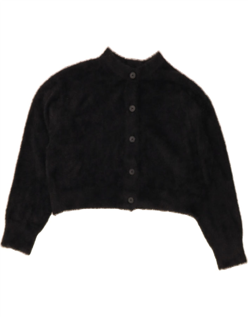 LEVI'S Womens Faux Fur Bolero Jacket UK 14 Medium Black Polyamide Vintage Levi's and Second-Hand Levi's from Messina Hembry 