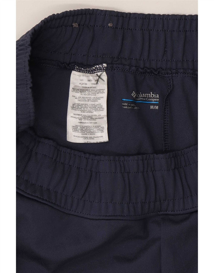 Columbia Womens Tapered Casual Trousers UK 12 Medium Navy Blue Polyester
