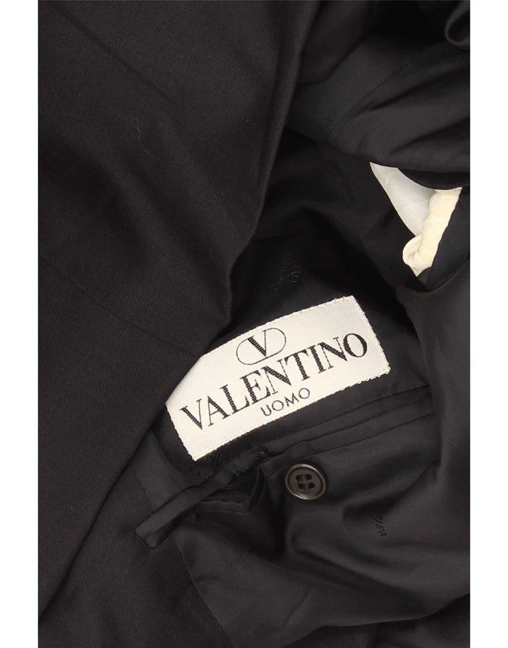 Valentino Mens Double Breasted Blazer Jacket UK 38 Medium Navy Blue