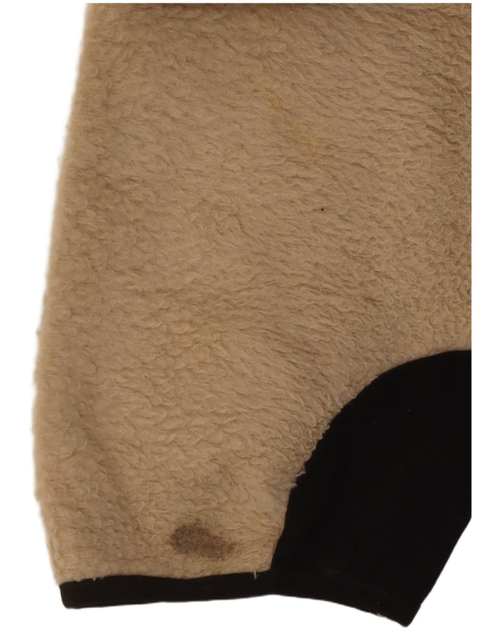 Fila Mens Fleece Jacket UK 40 Large Beige Polyester