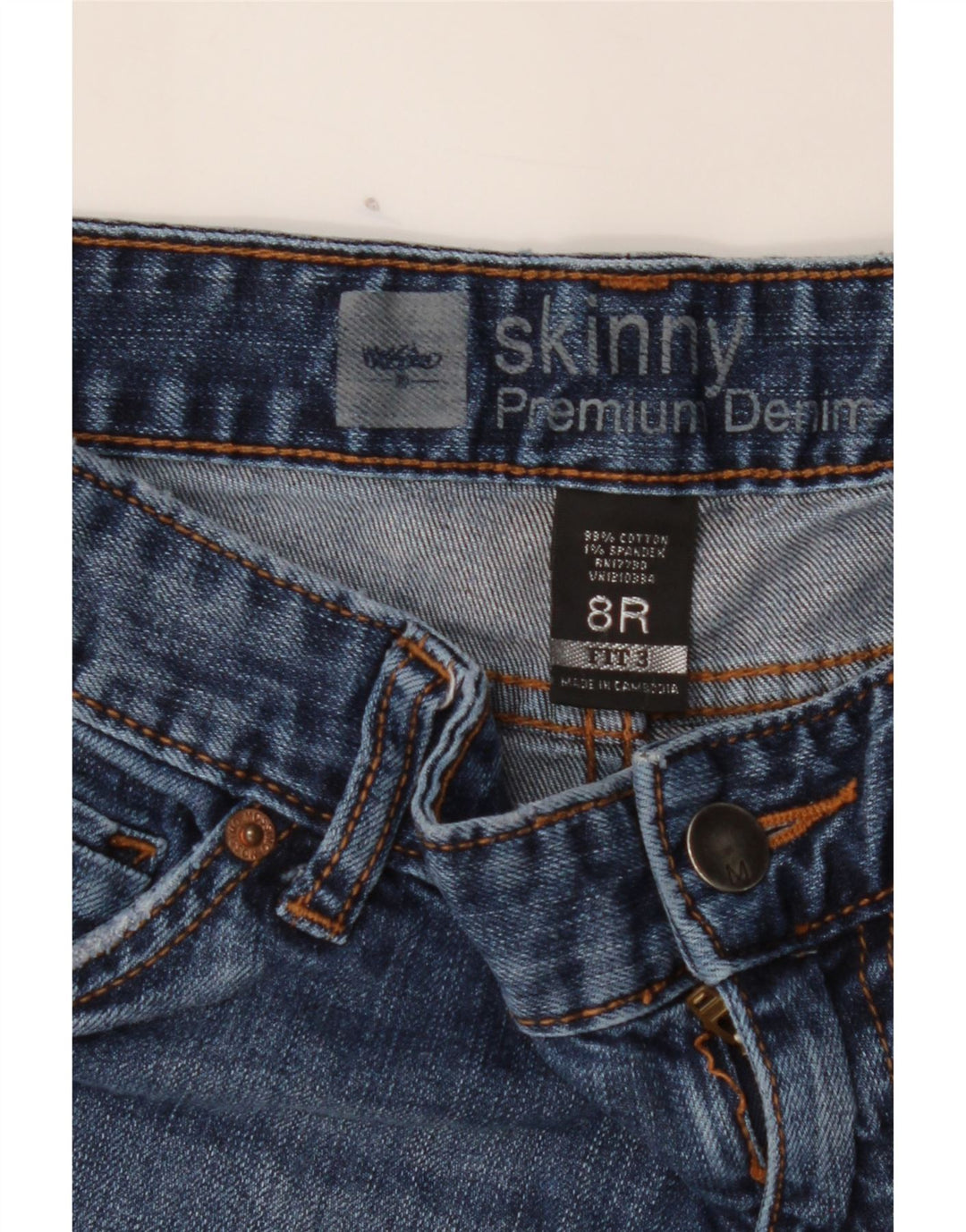 MOSSIMO Womens Skinny Jeans US 8 Medium W34 L31 Blue Cotton Vintage Mossimo and Second-Hand Mossimo from Messina Hembry 
