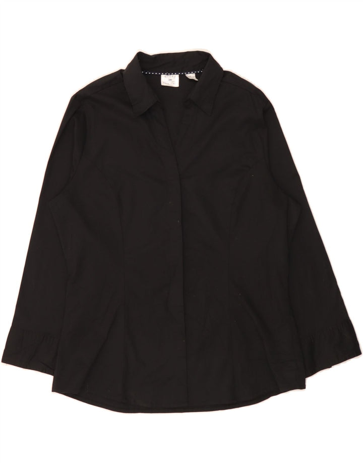 LEE Womens Riders Shirt UK 16 Large Black Cotton Vintage Lee and Second-Hand Lee from Messina Hembry 