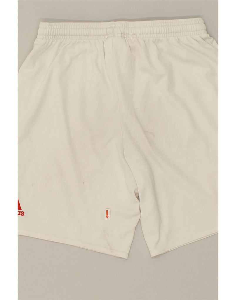 ADIDAS Boys Graphic Sport Shorts 11-12 Years White Polyester | Vintage Adidas | Thrift | Second-Hand Adidas | Used Clothing | Messina Hembry 