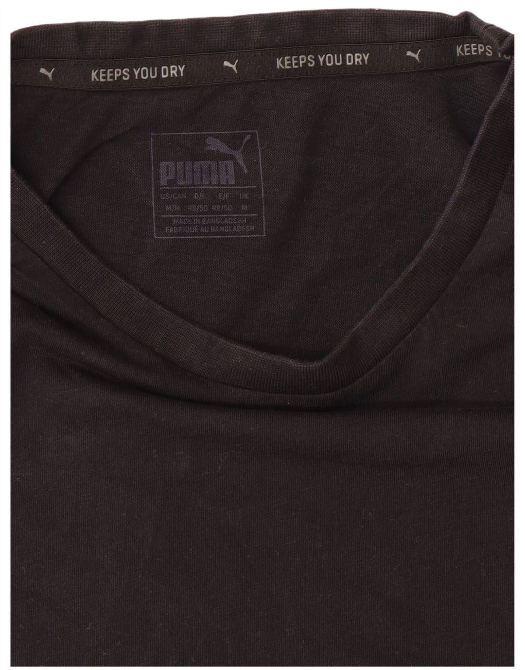 Puma Mens Graphic T-Shirt Top Medium Black