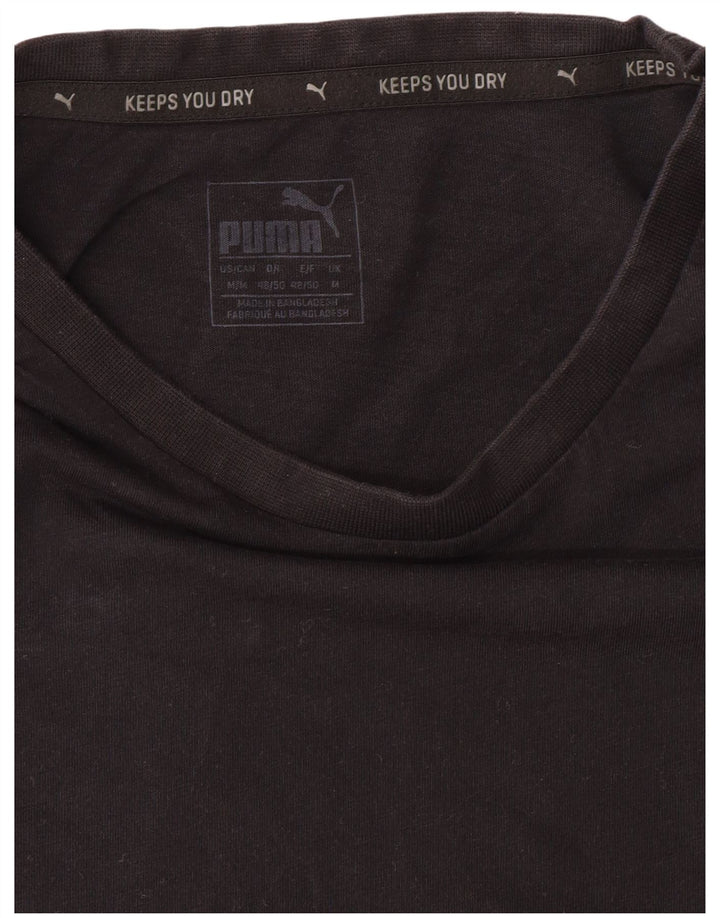 Puma Mens Graphic T-Shirt Top Medium Black