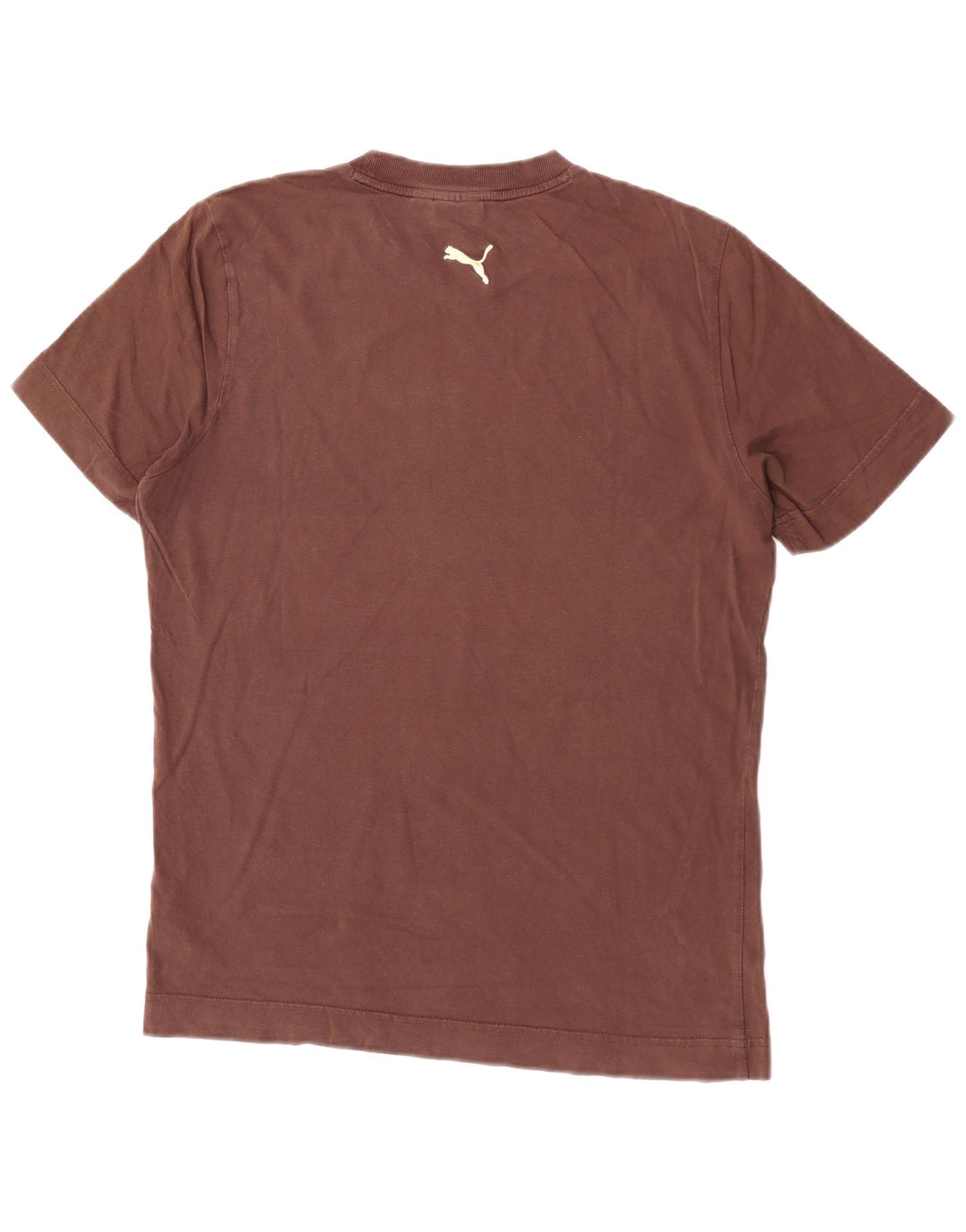 Puma Mens Graphic T-Shirt Top Medium Brown
