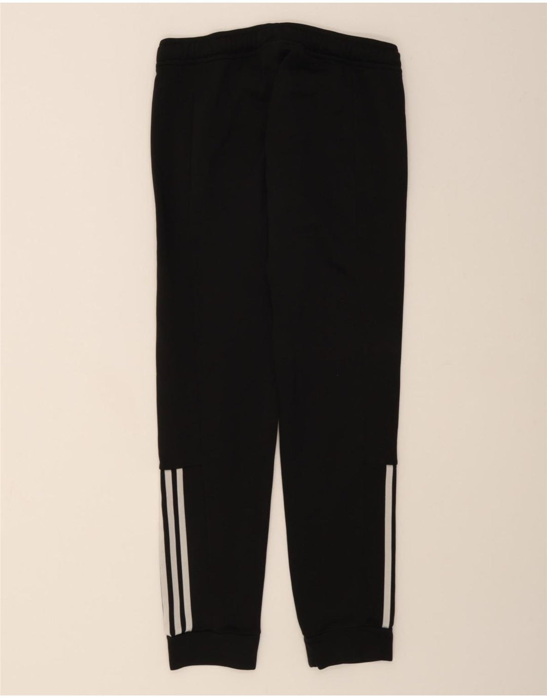 ADIDAS Womens Tracksuit Trousers Joggers UK 12/14 Medium Black Polyester Vintage Adidas and Second-Hand Adidas from Messina Hembry 