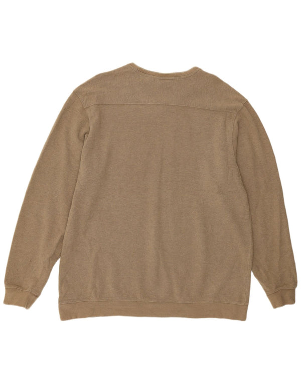 L.L.Bean Mens Top Long Sleeve XL Beige Cotton