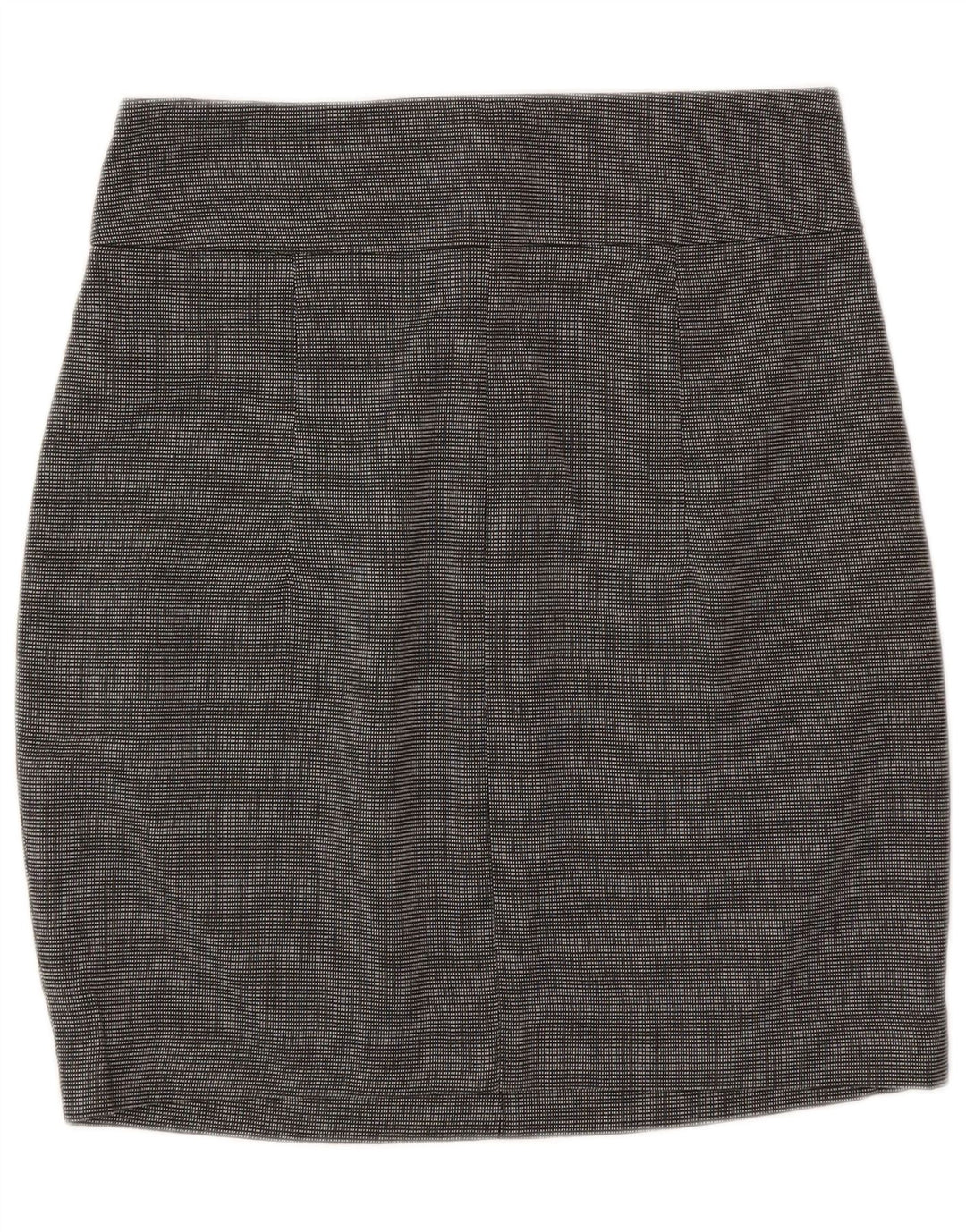 Zara Womens Pencil Skirt Small W26  Grey Spotted Polyester