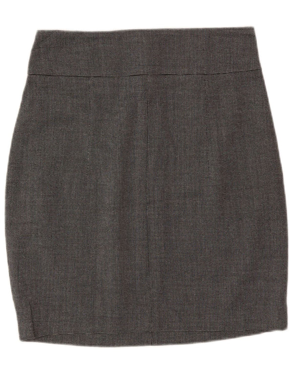 Zara Womens Pencil Skirt Small W26  Grey Spotted Polyester