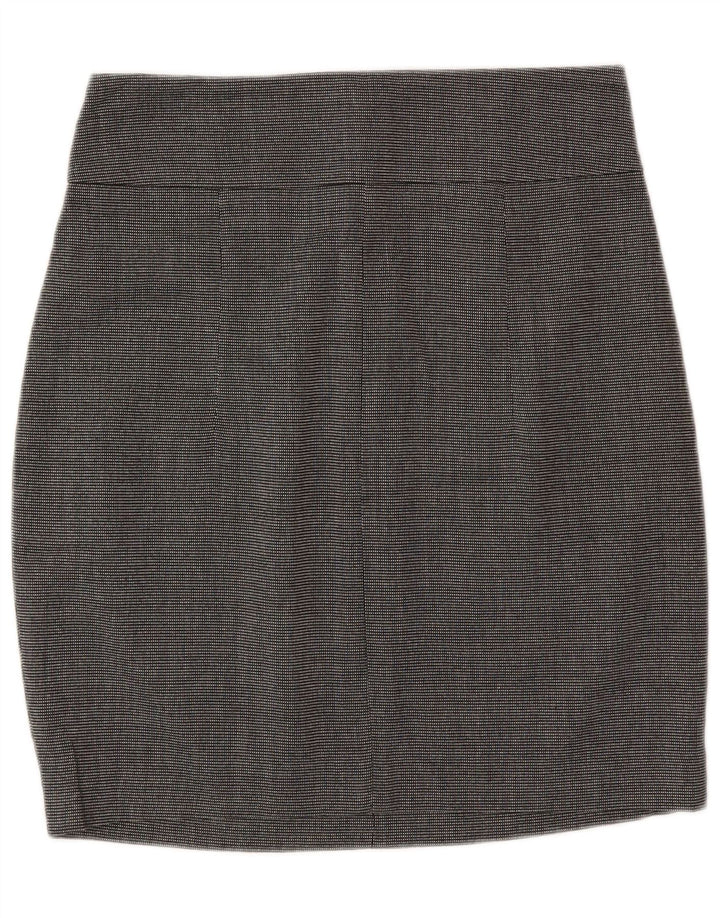Zara Womens Pencil Skirt Small W26  Grey Spotted Polyester