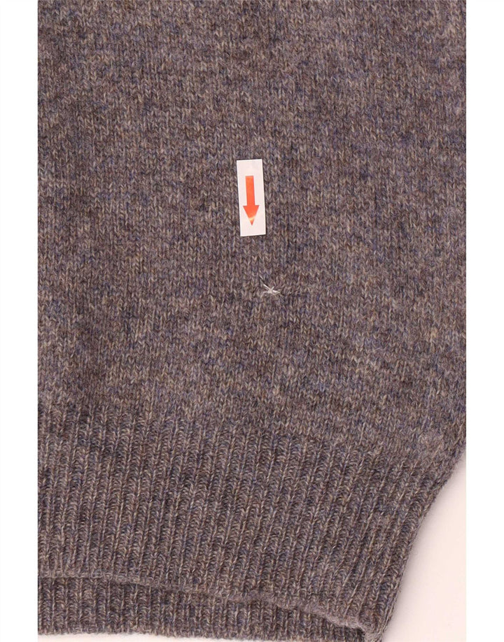 Iceberg Mens Crew Neck Jumper Sweater Medium Grey Virgin Wool