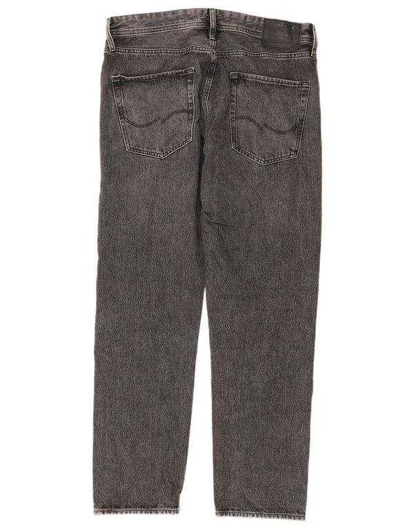 Jack & Jones Mens Straight Jeans W32 L32 Grey Cotton