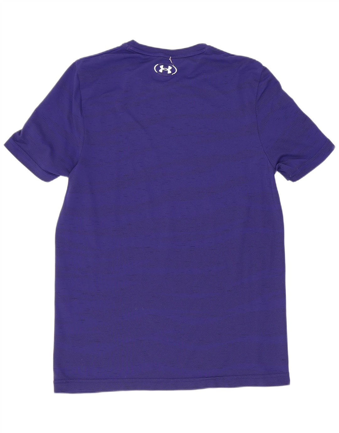 Under Armour Mens T-Shirt Top Medium Navy Blue Striped