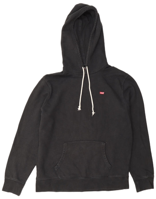 Levi's Mens Standard Fit Hoodie Jumper Large Black Cotton