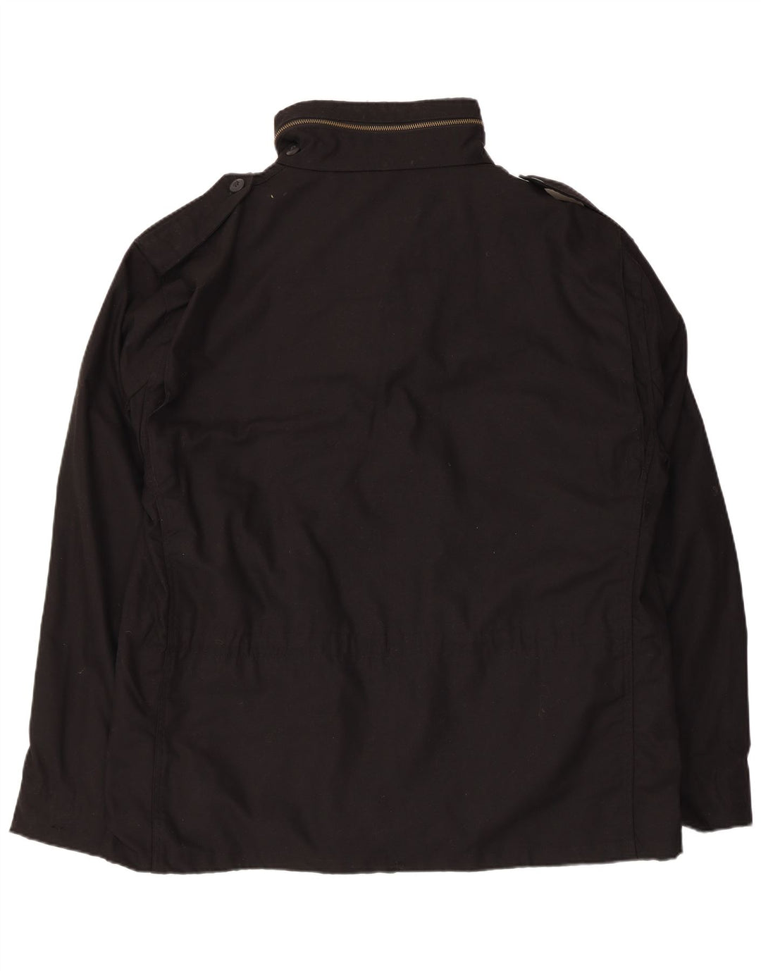 Vintage Mens Utility Jacket UK 44 2XL Black Polyester