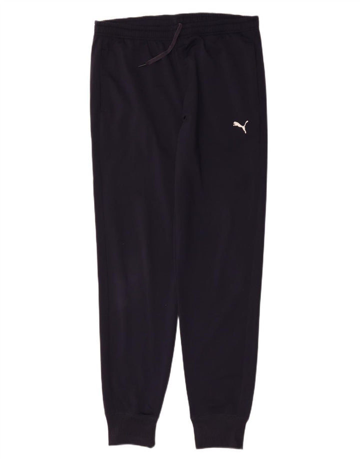 Puma Mens Tracksuit Trousers Joggers Large  Navy Blue Polyester