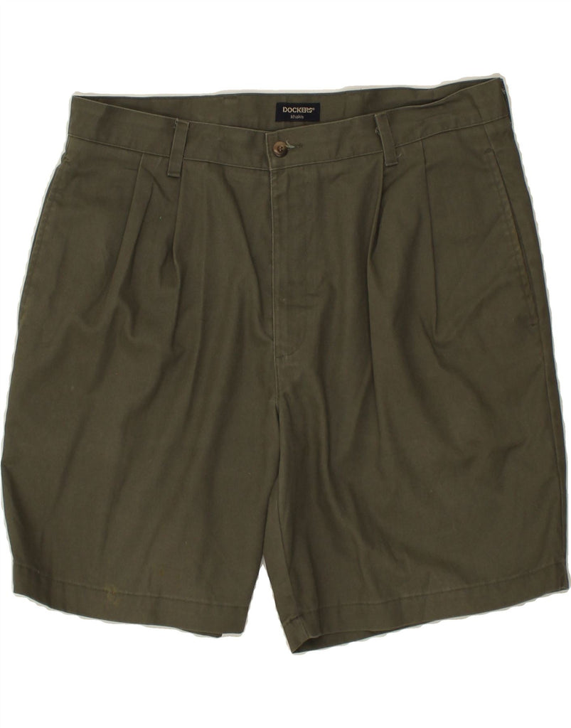 DOCKERS Mens Chino Shorts W38 XL Khaki Cotton | Vintage Dockers | Thrift | Second-Hand Dockers | Used Clothing | Messina Hembry 