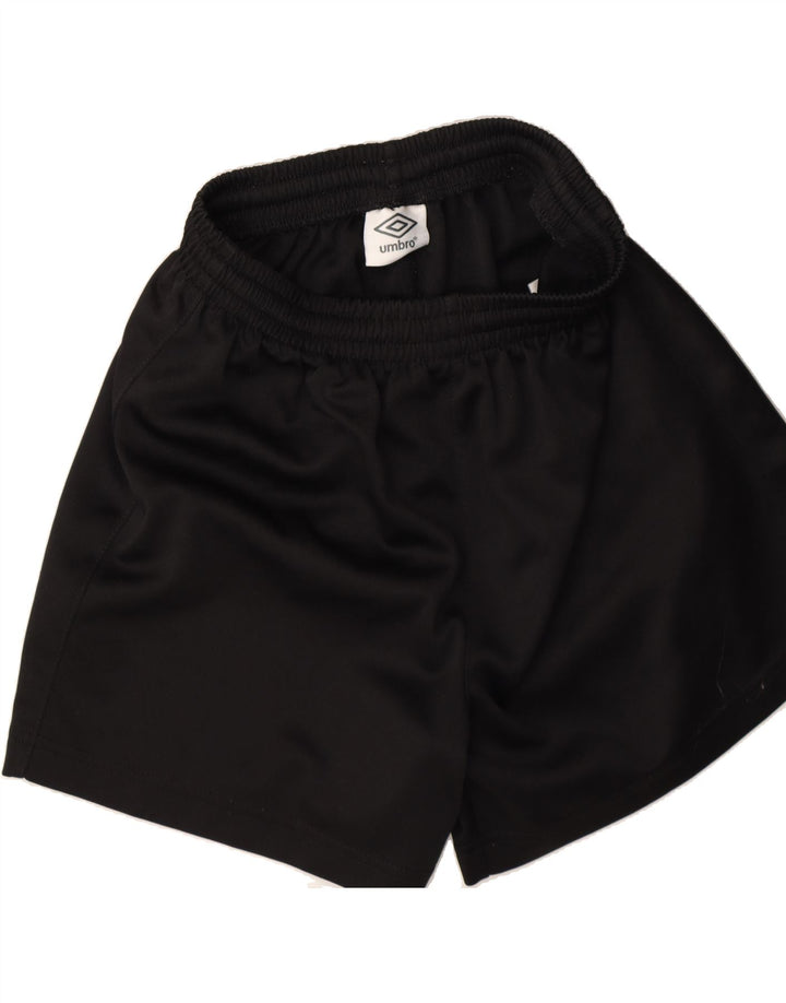 UMBRO Boys Sport Shorts 8-9 Years Black Vintage Umbro and Second-Hand Umbro from Messina Hembry 