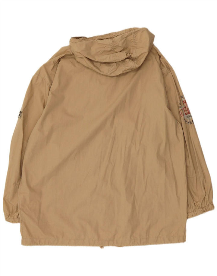Jack Wolfskin Mens Graphic Hooded Bomber Jacket UK 36/38 Medium Beige