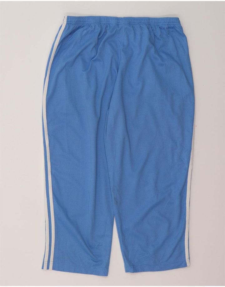 ADIDAS Womens Capri Tracksuit Trousers UK 18 XL  Blue Polyester