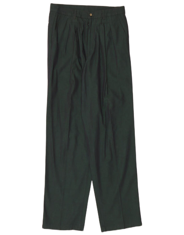 Mazzonetto Mens Pegged Chino Trousers IT 48 Medium W30 L34 Green Cotton