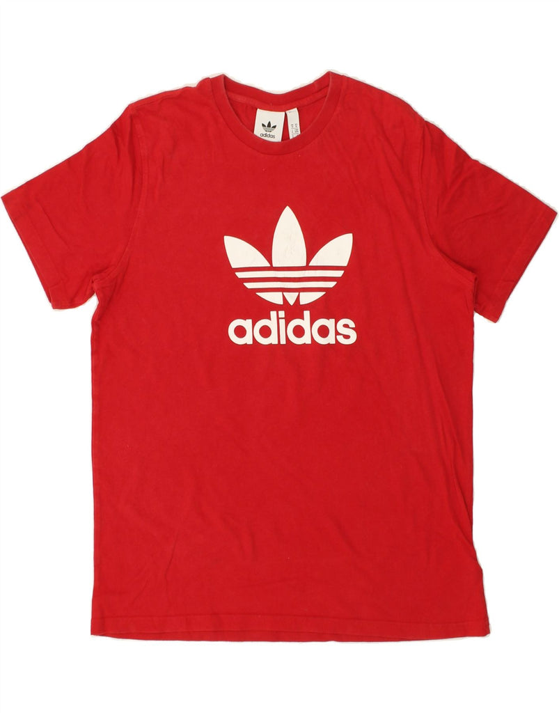 ADIDAS Mens Graphic T-Shirt Top Medium Red Cotton | Vintage Adidas | Thrift | Second-Hand Adidas | Used Clothing | Messina Hembry 