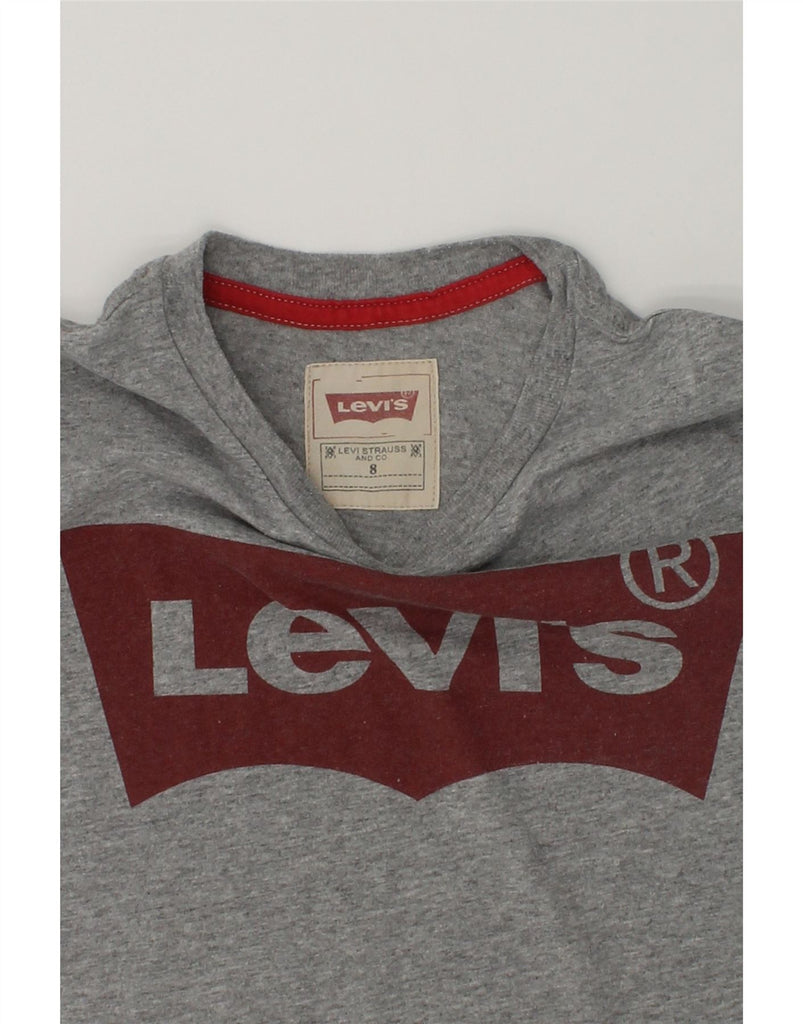 LEVI'S Boys Graphic T-Shirt Top 7-8 Years Grey Cotton | Vintage Levi's | Thrift | Second-Hand Levi's | Used Clothing | Messina Hembry 