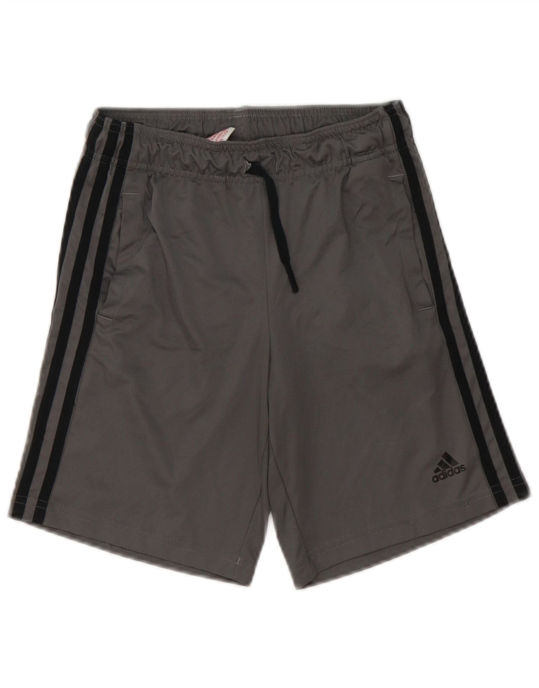 ADIDAS Boys Aeroready Sport Shorts 9-10 Years Grey Polyester