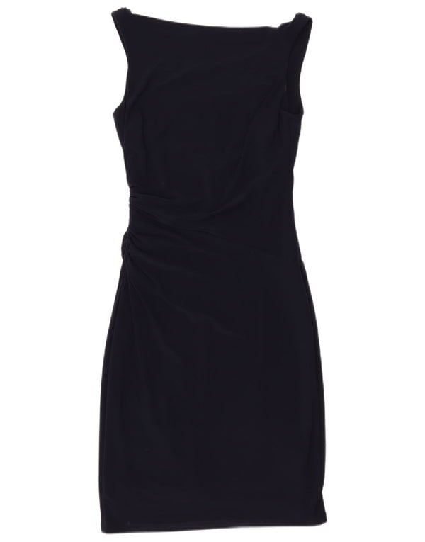 Ralph Lauren Womens Sleeveless Bodycon Dress US 2 XS Navy Blue Polyester