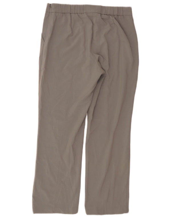 Marks & Spencer Womens Straight Casual Trousers UK 12 Medium W30 L27 Blue