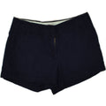 J. CREW Womens Chino Shorts US 4 Small W31  Navy Blue Cotton | Vintage J. Crew | Thrift | Second-Hand J. Crew | Used Clothing | Messina Hembry 