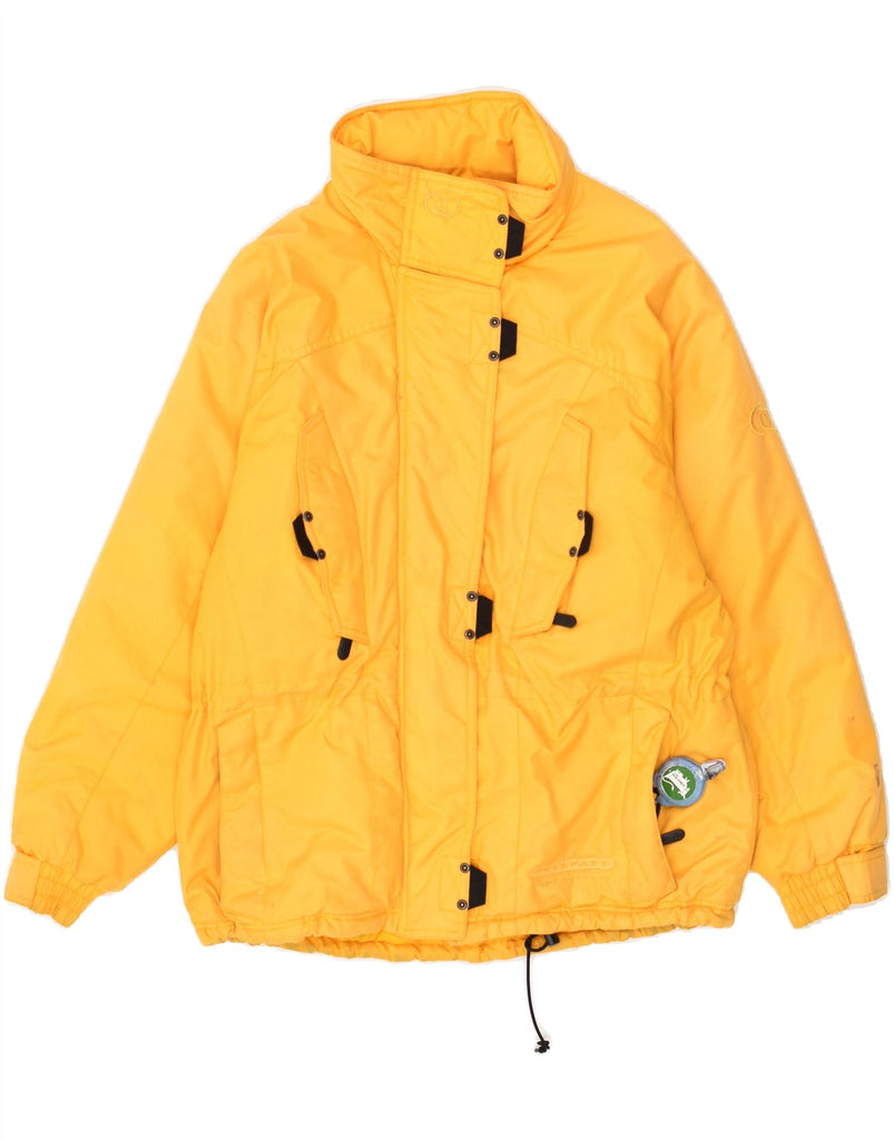 TRESPASS Womens Loose Fit Hooded Ski Jacket UK 10 Small Yellow Polyamide | Vintage Trespass | Thrift | Second-Hand Trespass | Used Clothing | Messina Hembry 