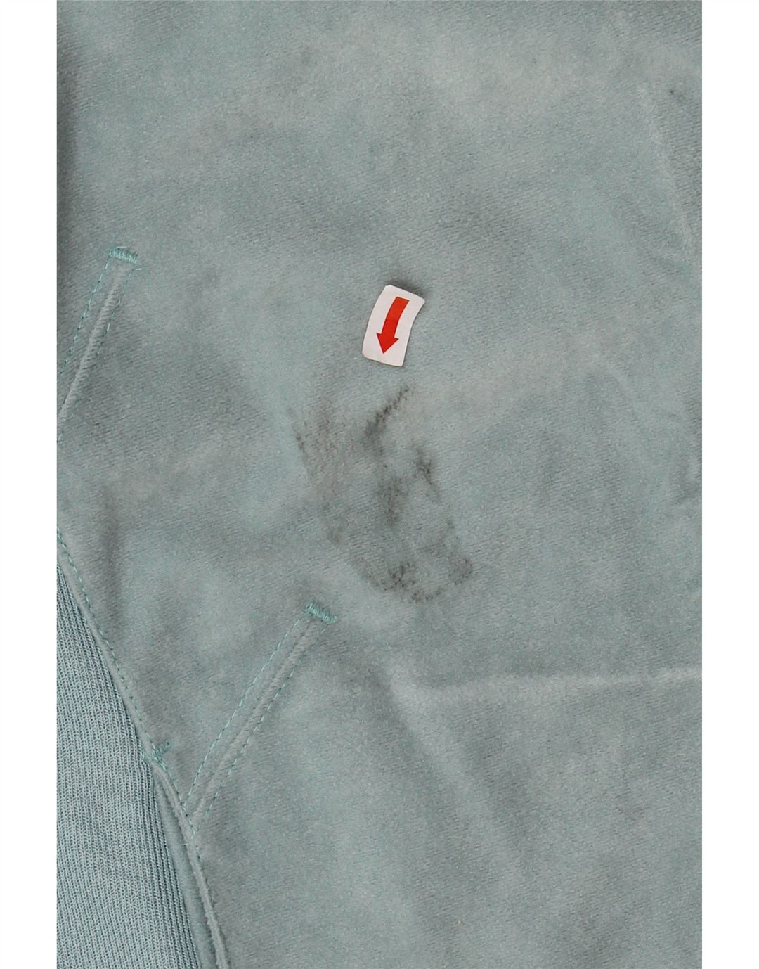 DIADORA Womens Velour Tracksuit Top Jacket UK 18 XL Turquoise Polyester