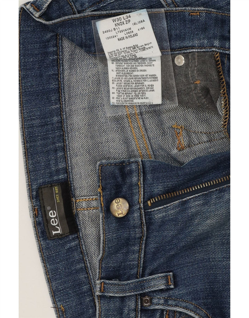 LEE Womens Knox Zip Straight Jeans W30 L34 Blue Cotton Vintage Lee and Second-Hand Lee from Messina Hembry 