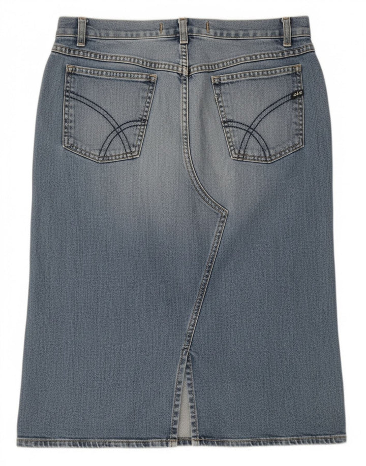Gas Womens Denim Skirt Small W28  Blue Cotton